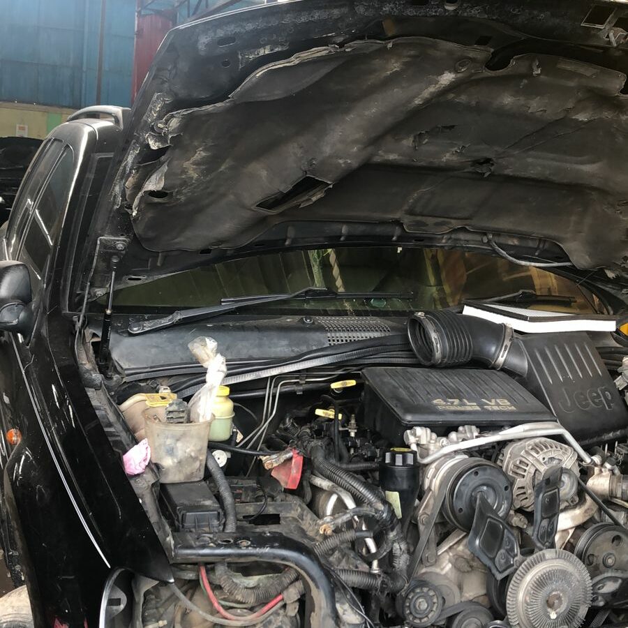 Engine Overheat, Kebocoran Oli Asap Putih Jeep Grand Cherokee Wk